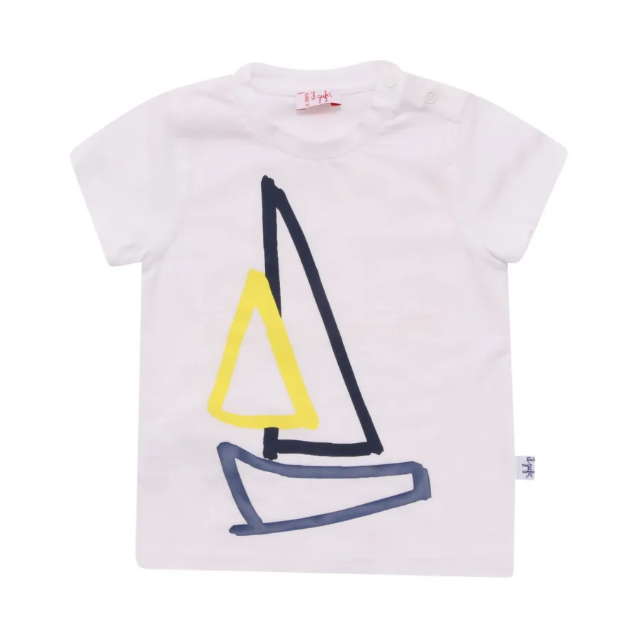 0101AQ maglia bimbo IL GUFO boy kids t-shirt