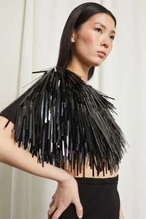 Top con paillettes e perline